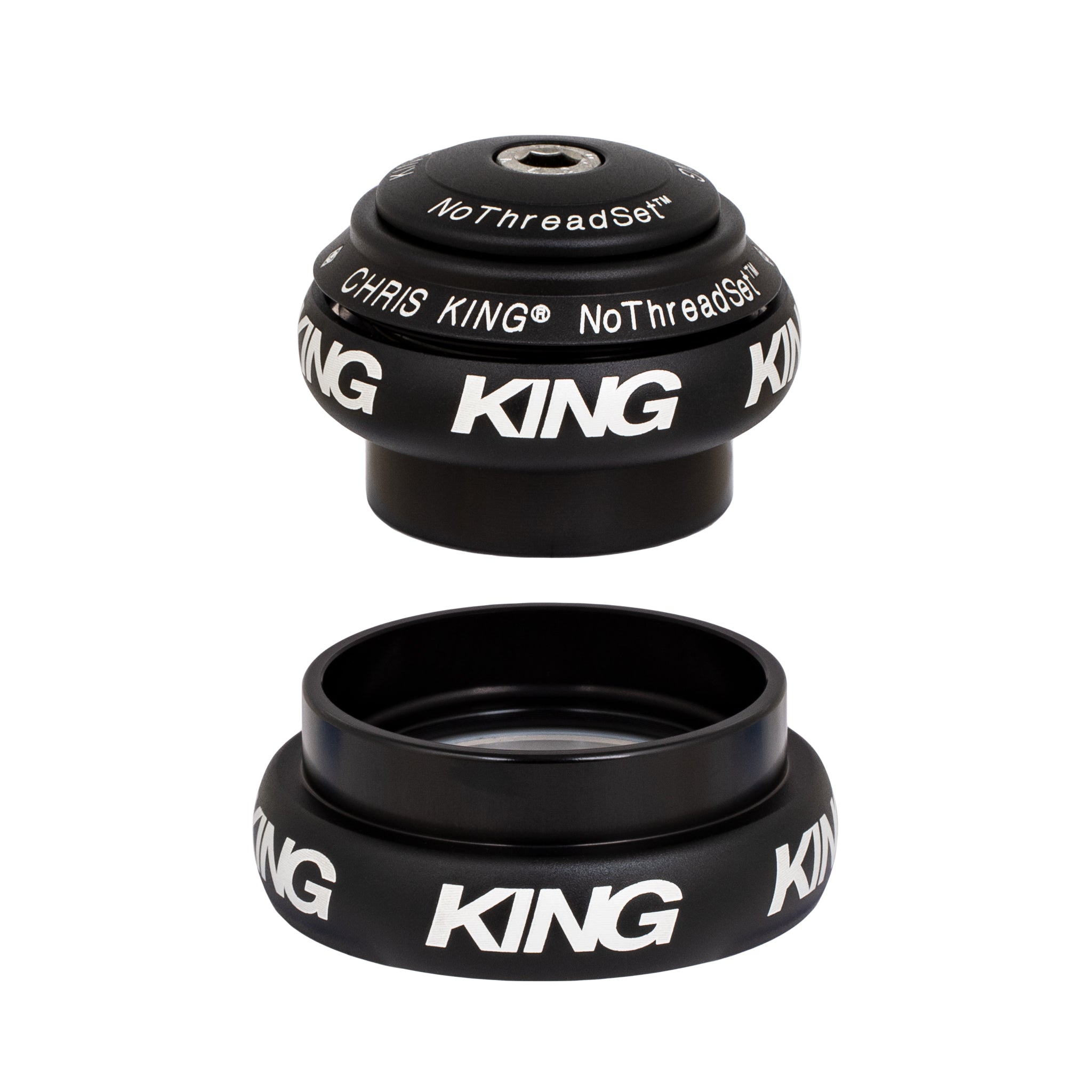 CHRIS KING* nothreadset 1 1/8 inch (titanium) - BLUE LUG